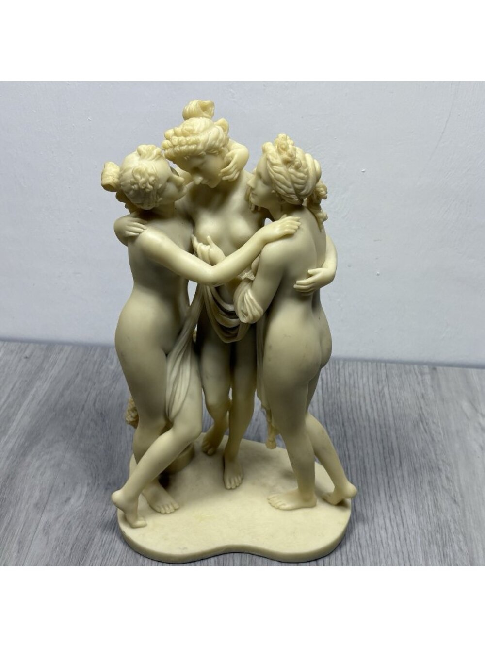 Vintage Three Graces Sculpture 11.5" Resin Figurine Statue 2005 Pacific Giftware
